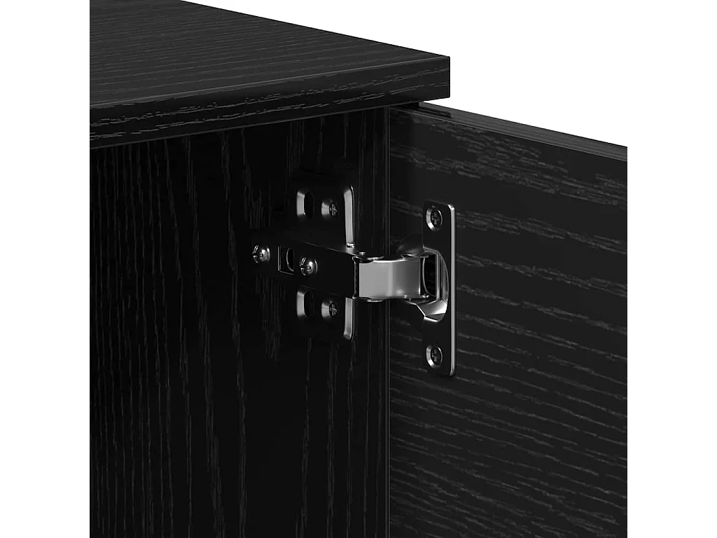 Meuble TV avec tiroir Noir 140 x 35 x 40 cm Bois d'ingénierie