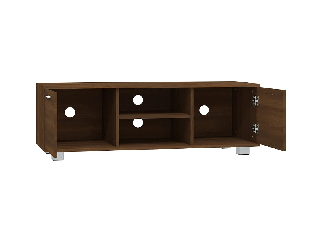 Meuble TV Chêne marron 120x40,5x35 cm Bois d'ingénierie
