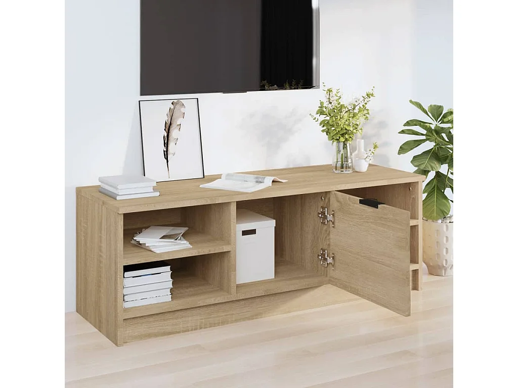 Meuble TV Chêne sonoma 102x35,5x36,5 cm Bois d'ingénierie