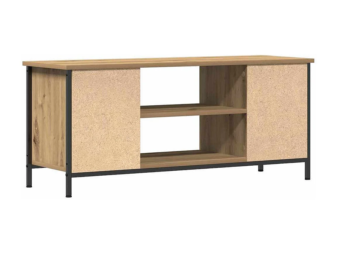 Meuble TV chêne artisanal 102 x 35 x 45 cm Bois d'ingénierie