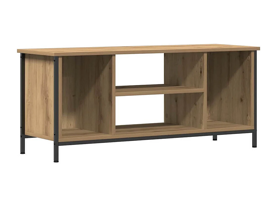 Meuble TV chêne artisanal 102 x 35 x 45 cm Bois d'ingénierie