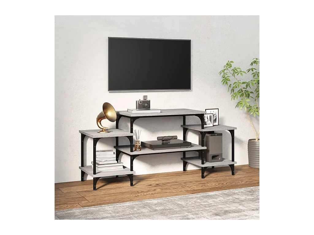 Mueble de TV Sonoma gris 117x35x52 cm Madera de ingeniería