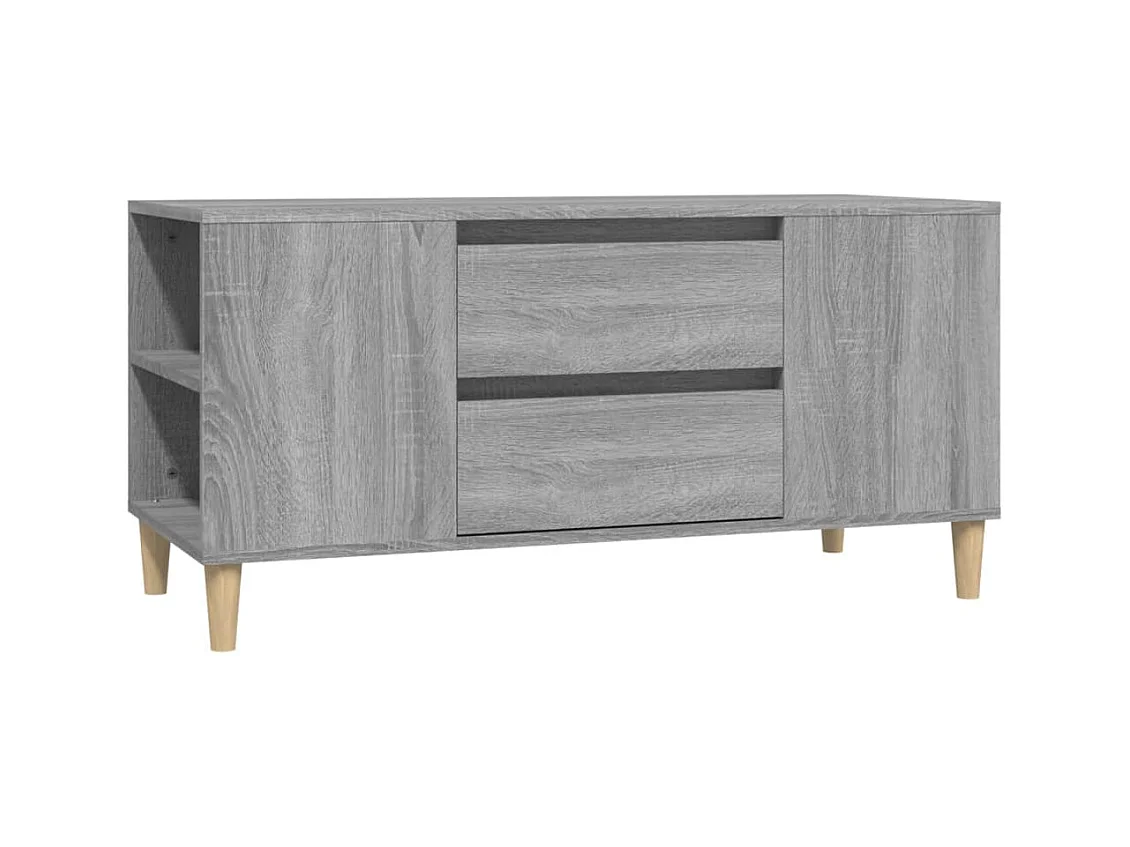 Meuble TV Sonoma gris 102x44,5x50 cm Bois d'ingénierie