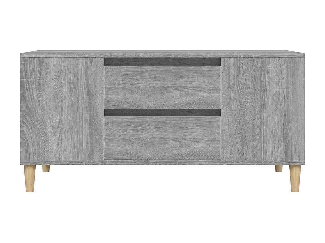 Meuble TV Sonoma gris 102x44,5x50 cm Bois d'ingénierie