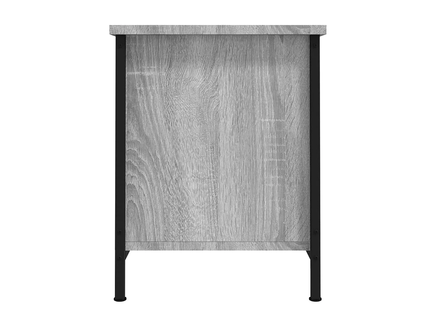 TV-kast met deuren sonoma grijs 60x35x45 cm bewerkt hout