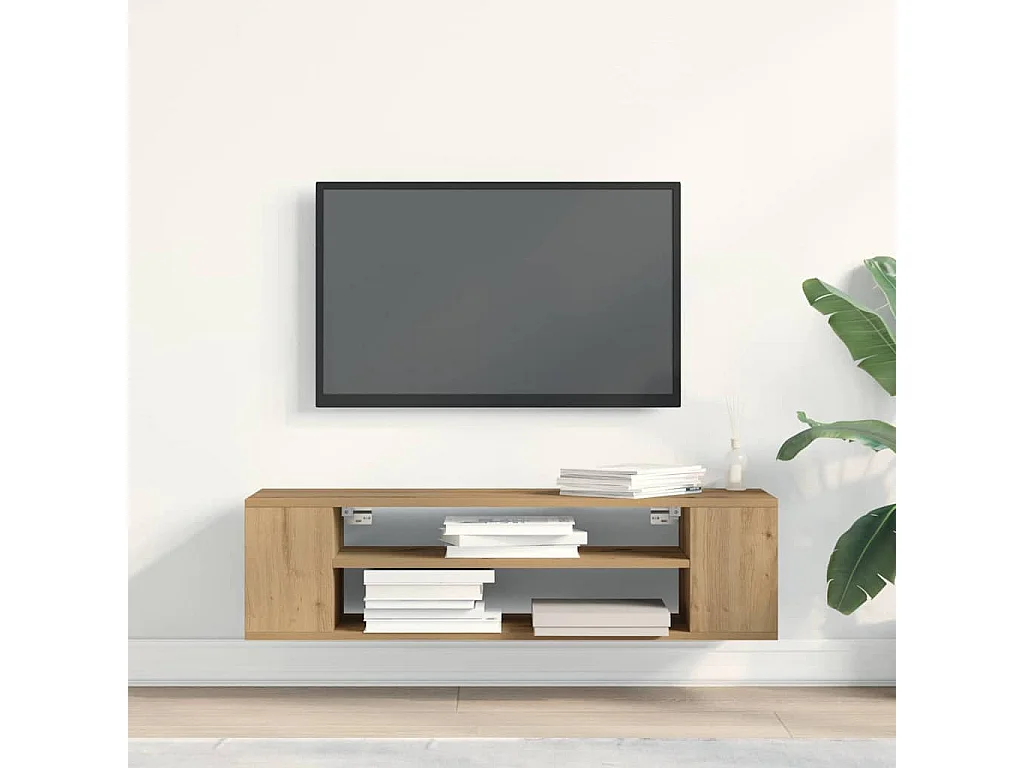 Meuble TV Beige 100 x 30 x 26,5 cm Bois d'ingénierie