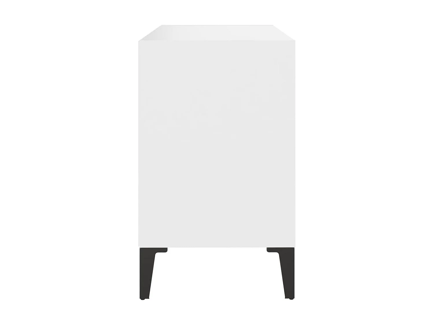 Meuble TV avec pieds en métal Blanc 69,5x30x50 cm