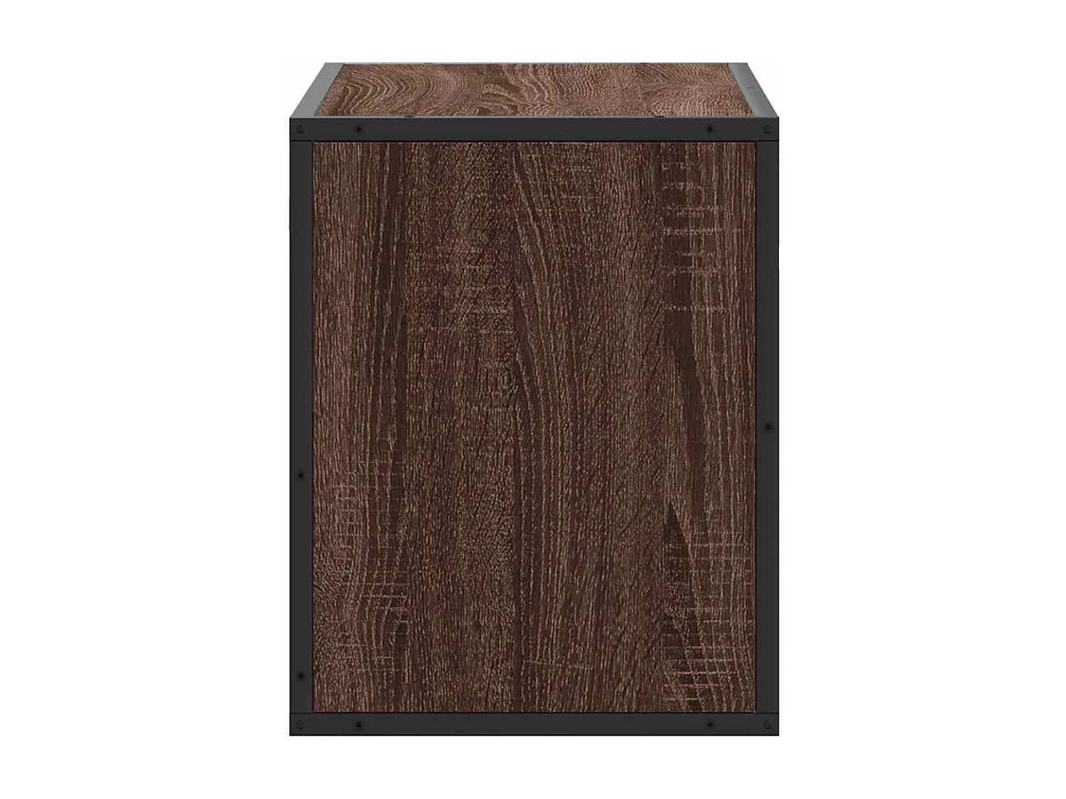 Meuble TV chêne brun 60x31x39,5 cm bois d'ingénierie et métal