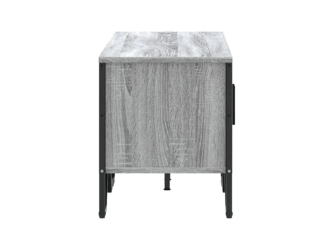 Meuble TV sonoma gris 122x34x41 cm bois d'ingénierie