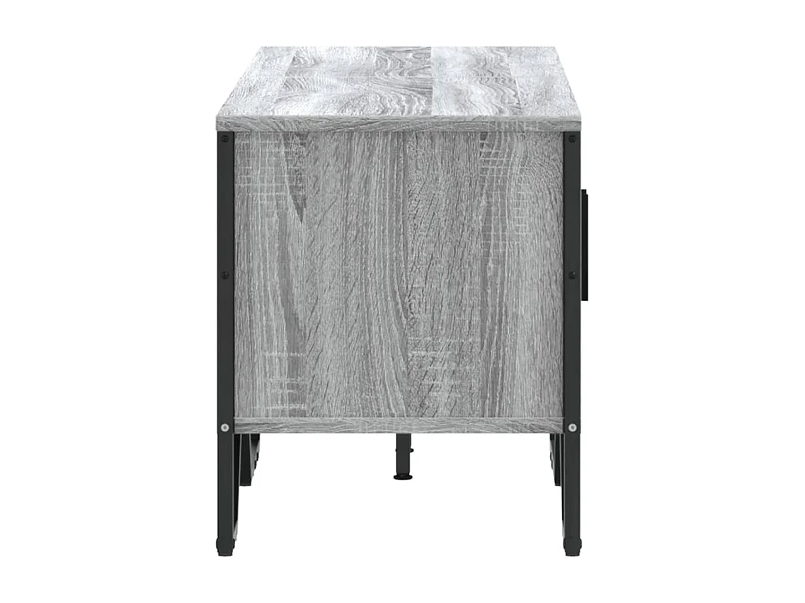 Meuble TV sonoma gris 122x34x41 cm bois d'ingénierie