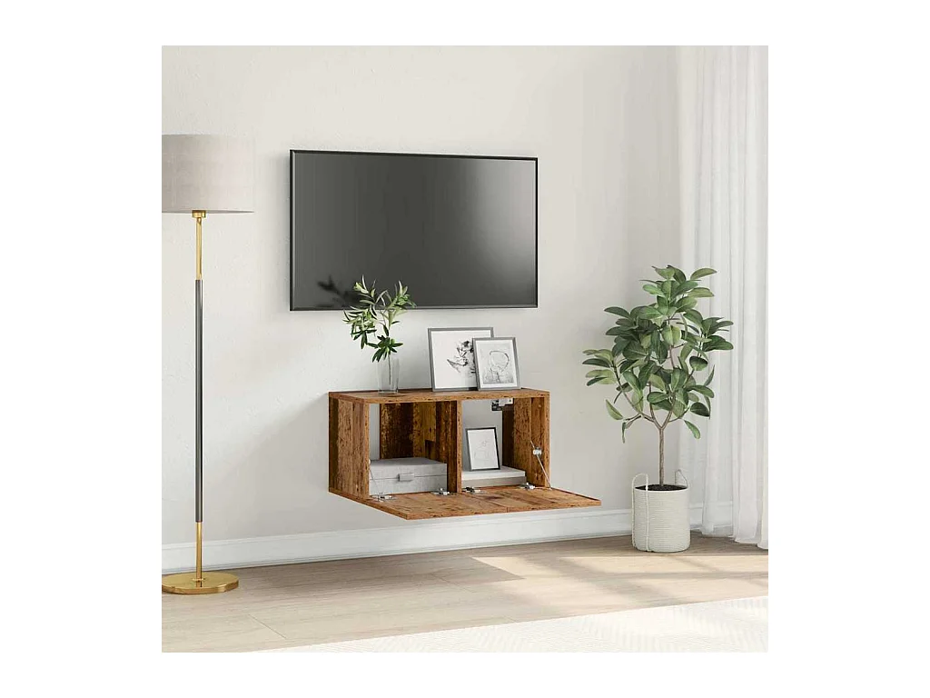 Mobile TV marrone 60 x 30 x 30 cm in legno ingegnerizzato