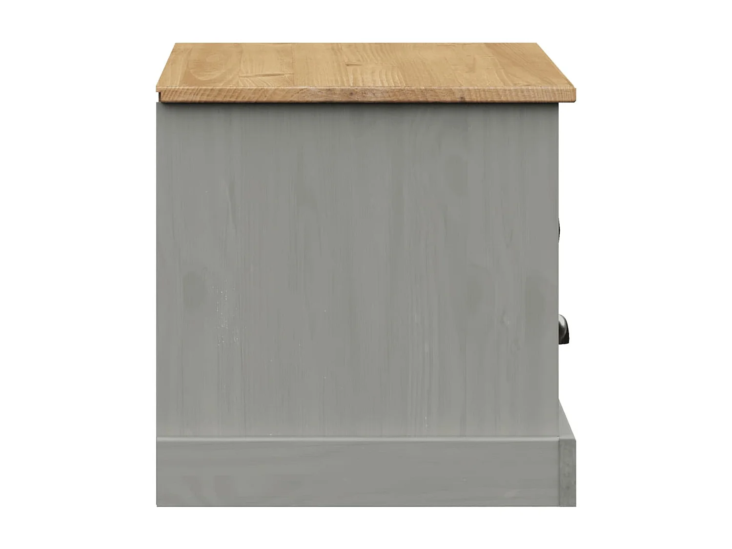 Mueble TV VIGO gris 106x40x40 cm madera maciza de pino