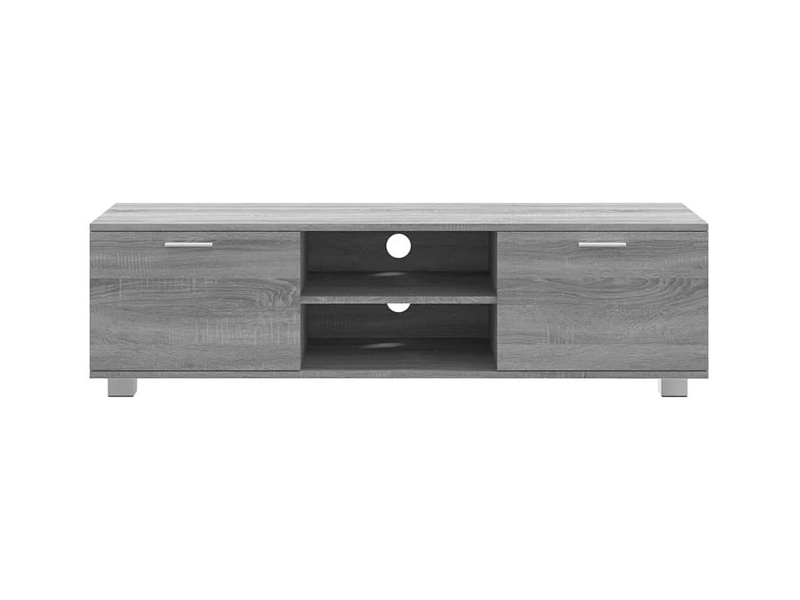Meuble TV Sonoma gris 140x40,5x35 cm Bois d'ingénierie