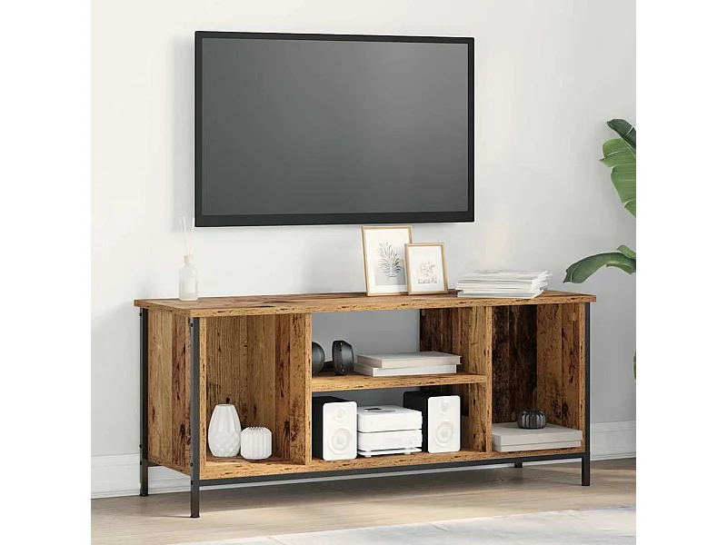 Meuble TV Bois ancien 102 x 35 x 45 cm Bois d'ingénierie