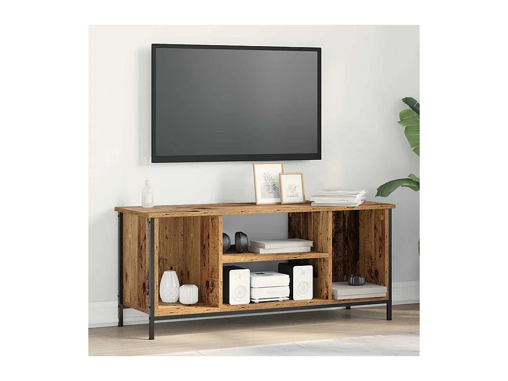 Meuble TV Bois ancien 102 x 35 x 45 cm Bois d'ingénierie