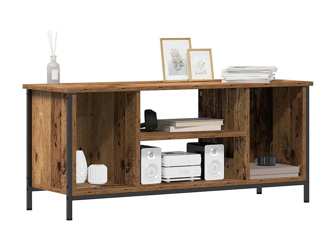 Meuble TV Bois ancien 102 x 35 x 45 cm Bois d'ingénierie