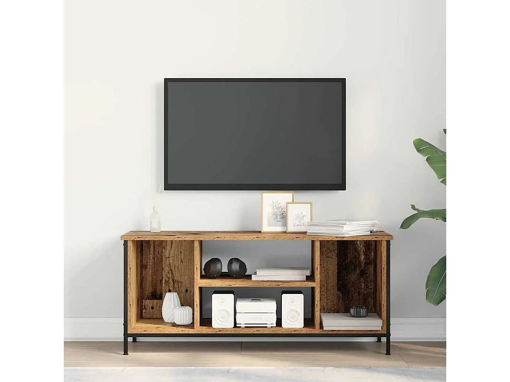 Meuble TV Bois ancien 102 x 35 x 45 cm Bois d'ingénierie