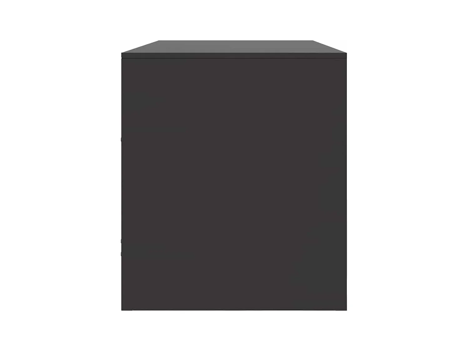 Meuble TV noir 99x39x44 cm acier