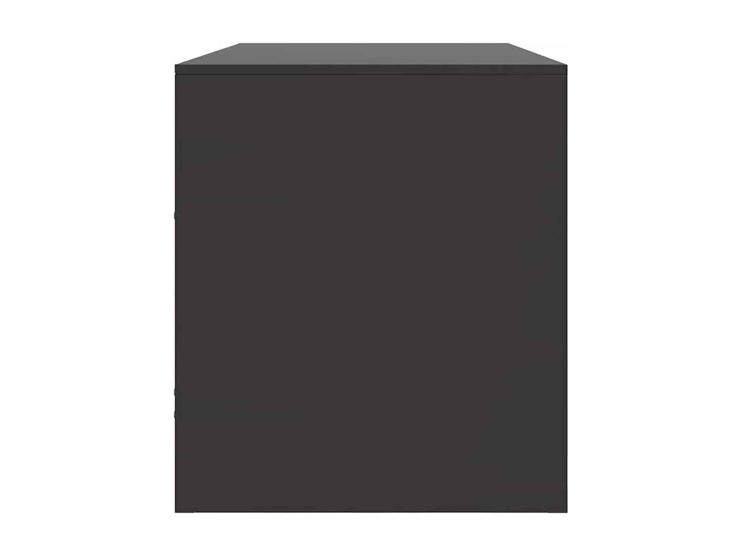 Meuble TV noir 99x39x44 cm acier