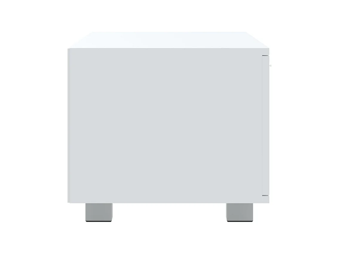 Meuble TV Blanc 120x40,5x35 cm Bois d'ingénierie