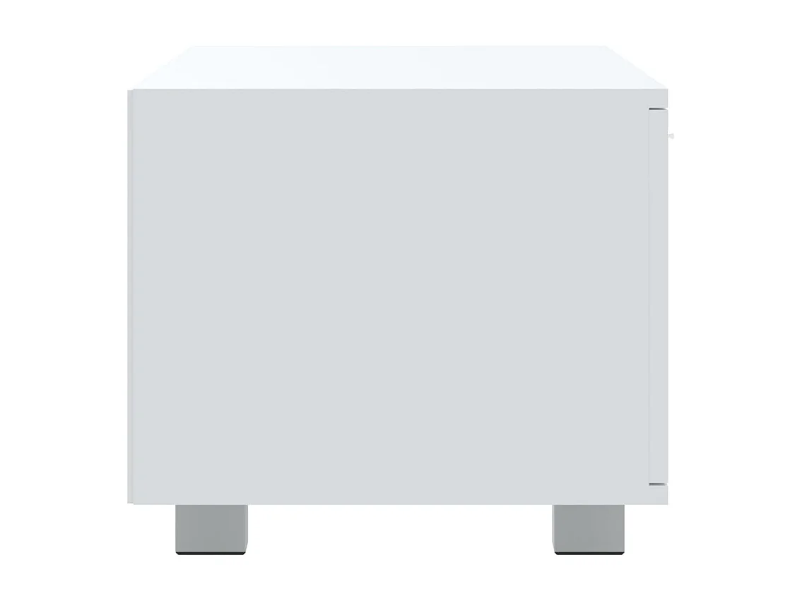 Meuble TV Blanc 120x40,5x35 cm Bois d'ingénierie