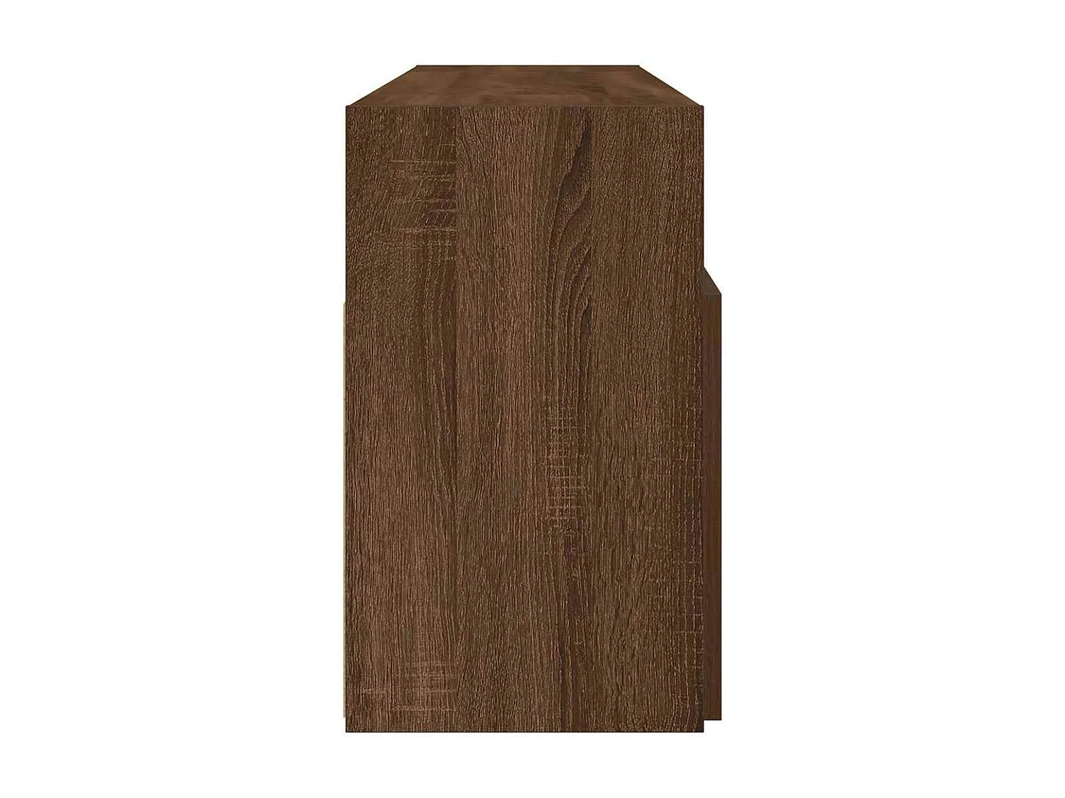 Mobile porta TV con luci LED Rovere marrone 120x30x50 cm