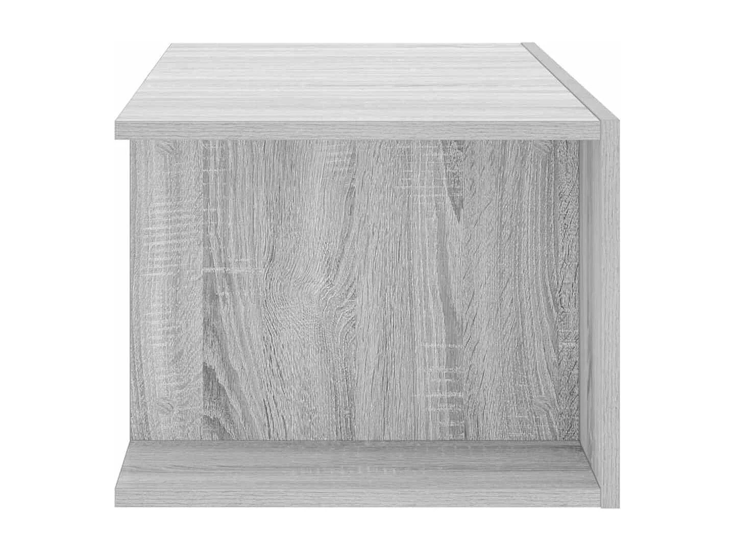 Meuble TV avec lumières LED Sonoma gris 90x39x30 cm