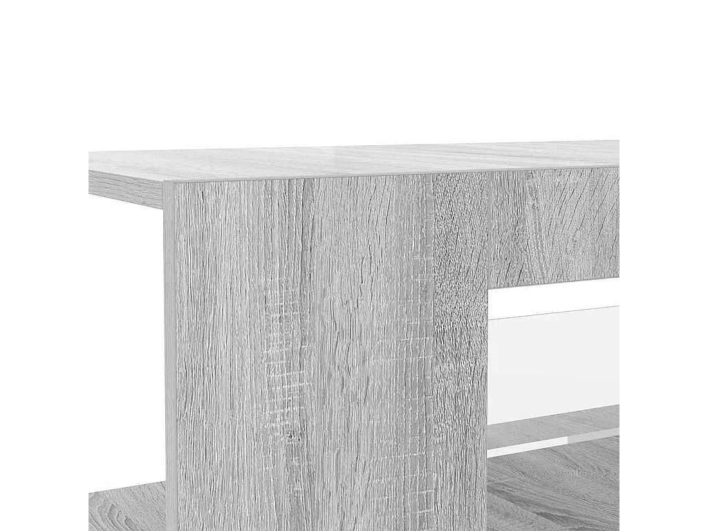 Meuble TV avec lumières LED Sonoma gris 90x39x30 cm