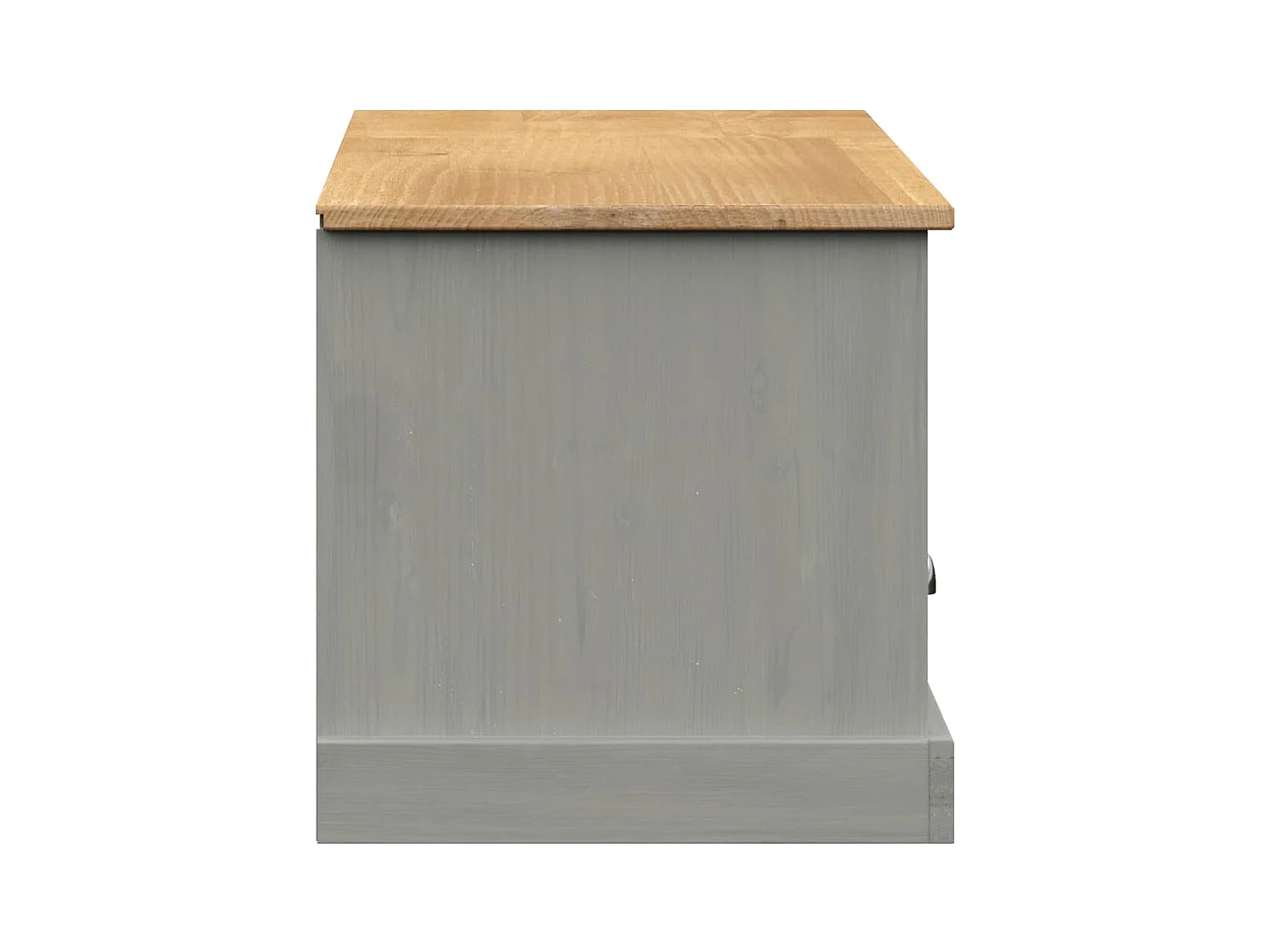 Mobile TV grigio VIGO 156x40x40 cm in legno massello di pino