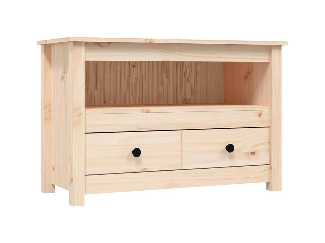 Meuble TV 79x35x52 cm Bois de pin massif