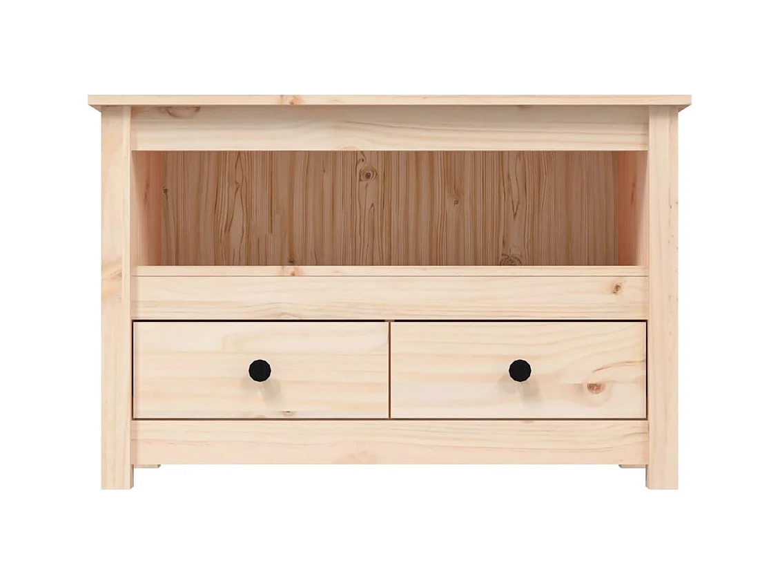 Meuble TV 79x35x52 cm Bois de pin massif