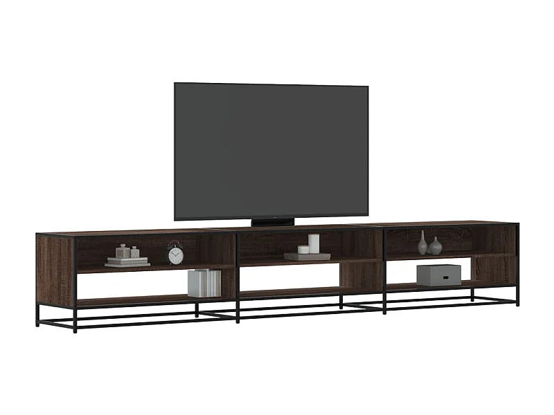 Meuble TV chêne marron 270x40x46 cm bois d'ingénierie