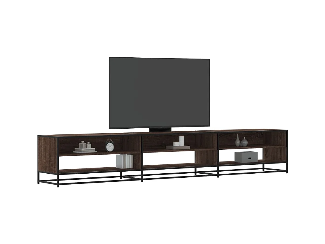Meuble TV chêne marron 270x40x46 cm bois d'ingénierie