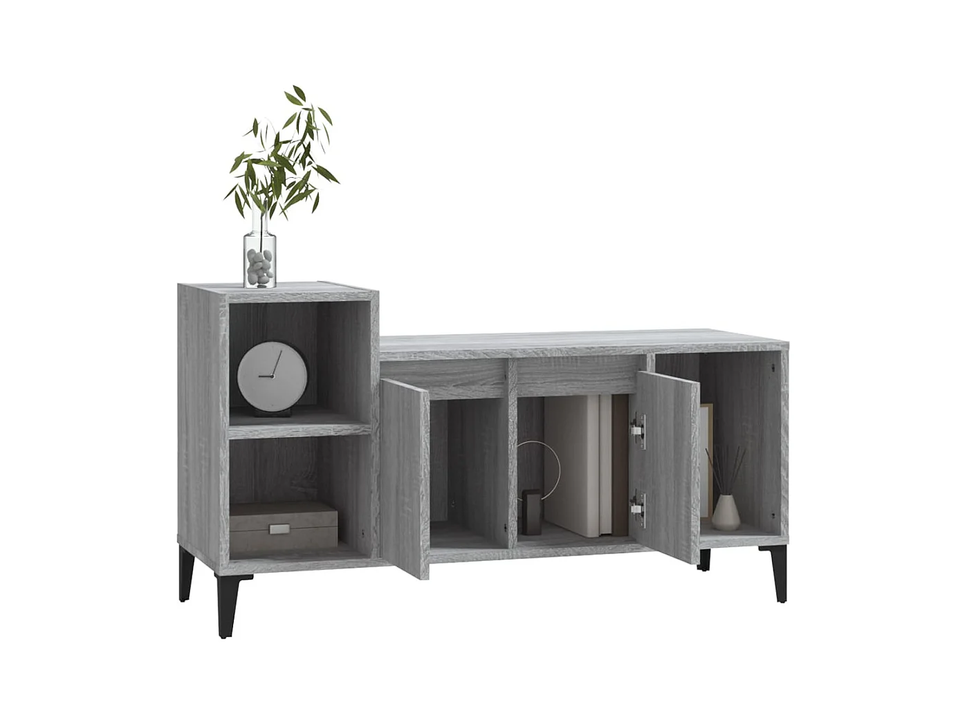 Meuble TV Sonoma gris 100x35x55 cm Bois d'ingénierie
