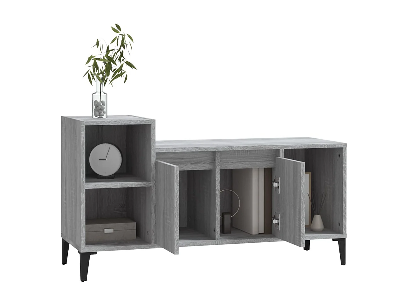 Meuble TV Sonoma gris 100x35x55 cm Bois d'ingénierie