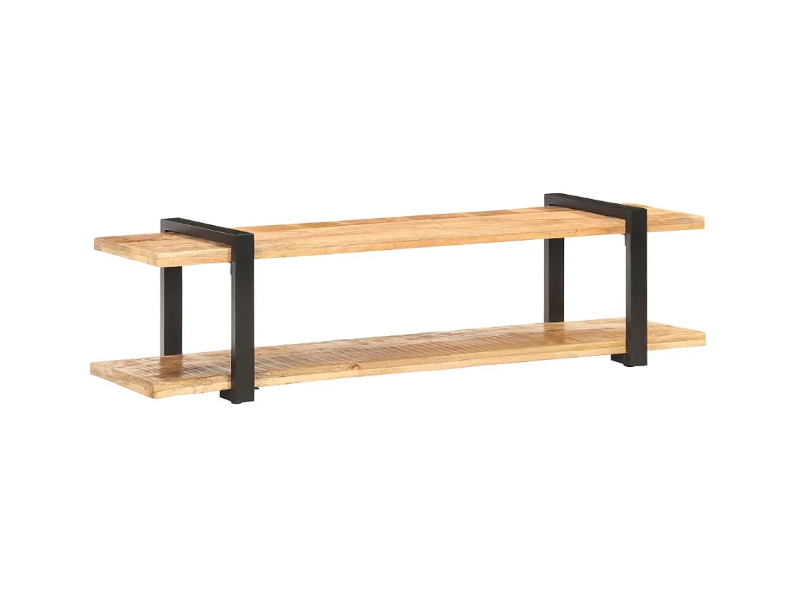 Meuble TV 160x40x40 cm Bois massif de manguier brut