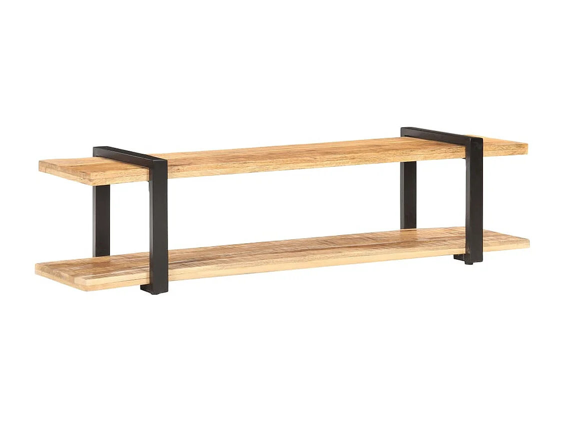 Meuble TV 160x40x40 cm Bois massif de manguier brut