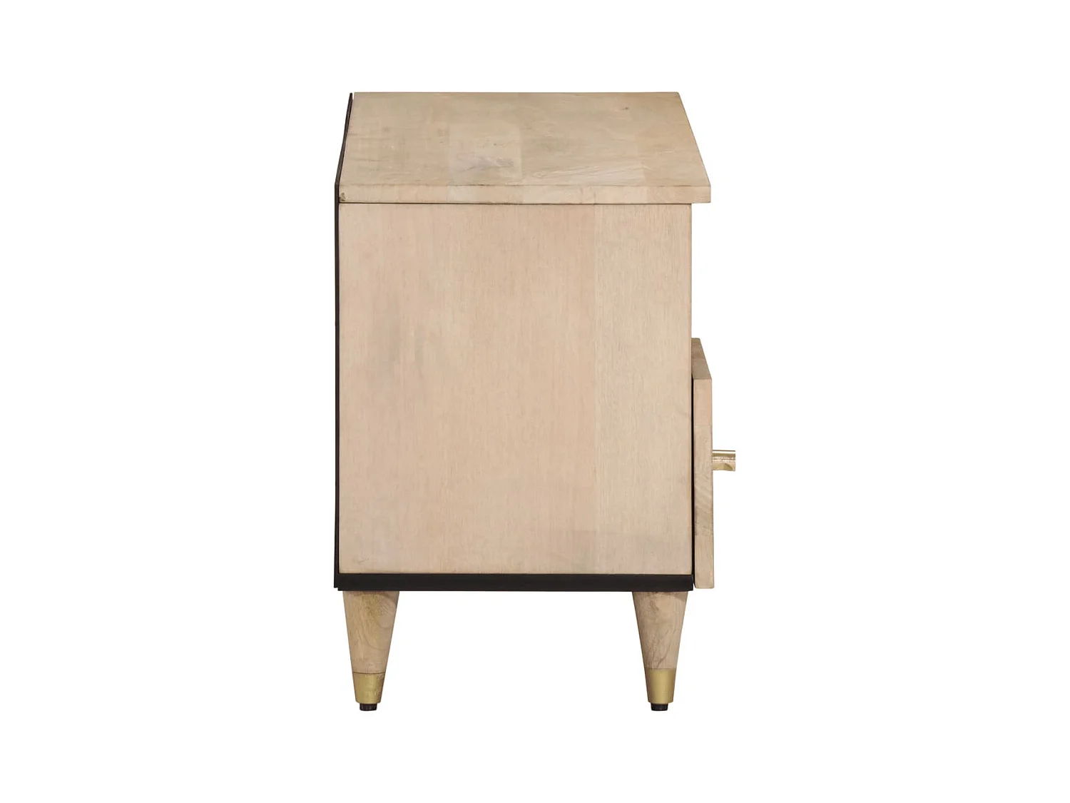 Meuble TV 100x33x46 cm bois massif de manguier