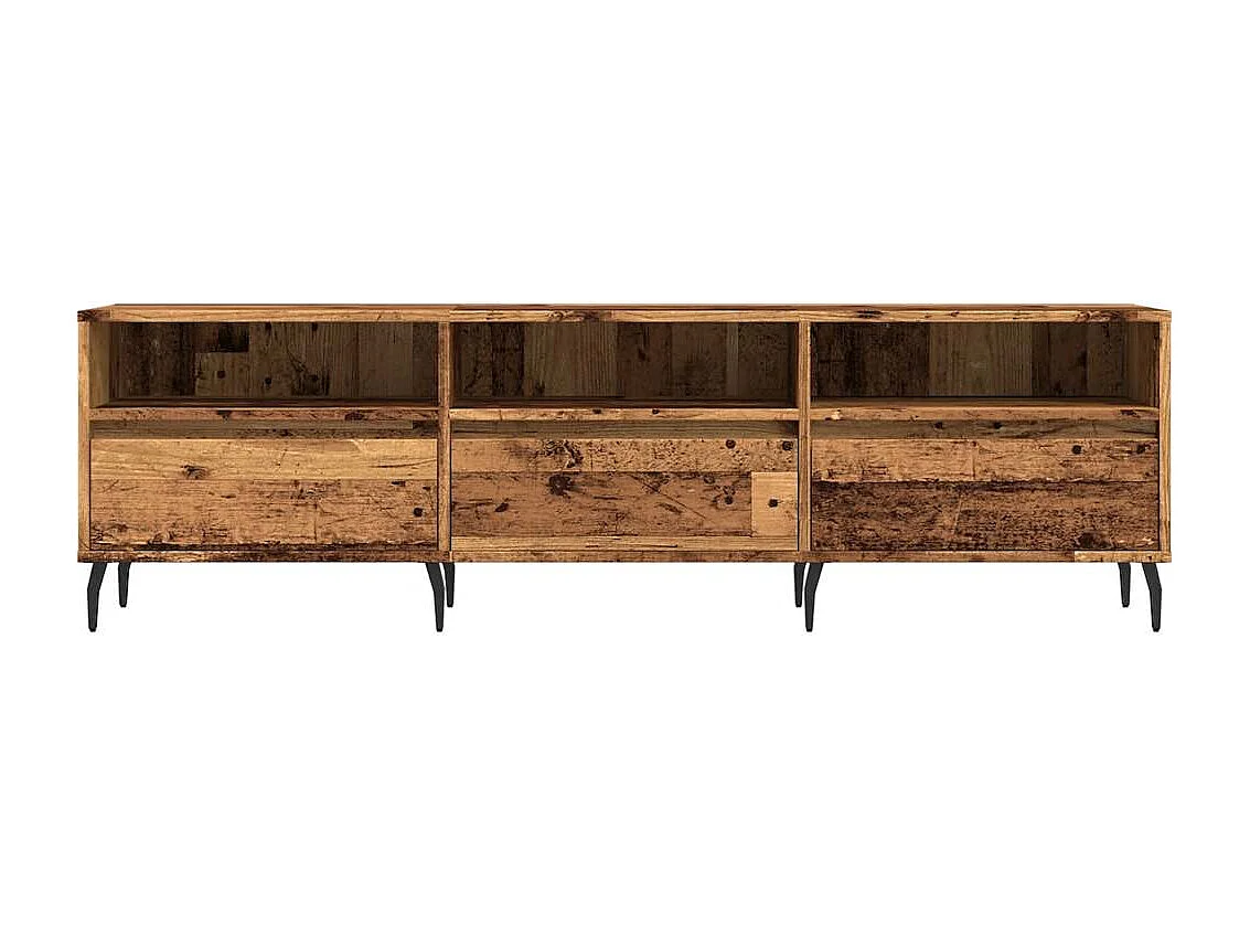 Meuble TV vieux bois 150x30x44,5 cm bois d'ingénierie