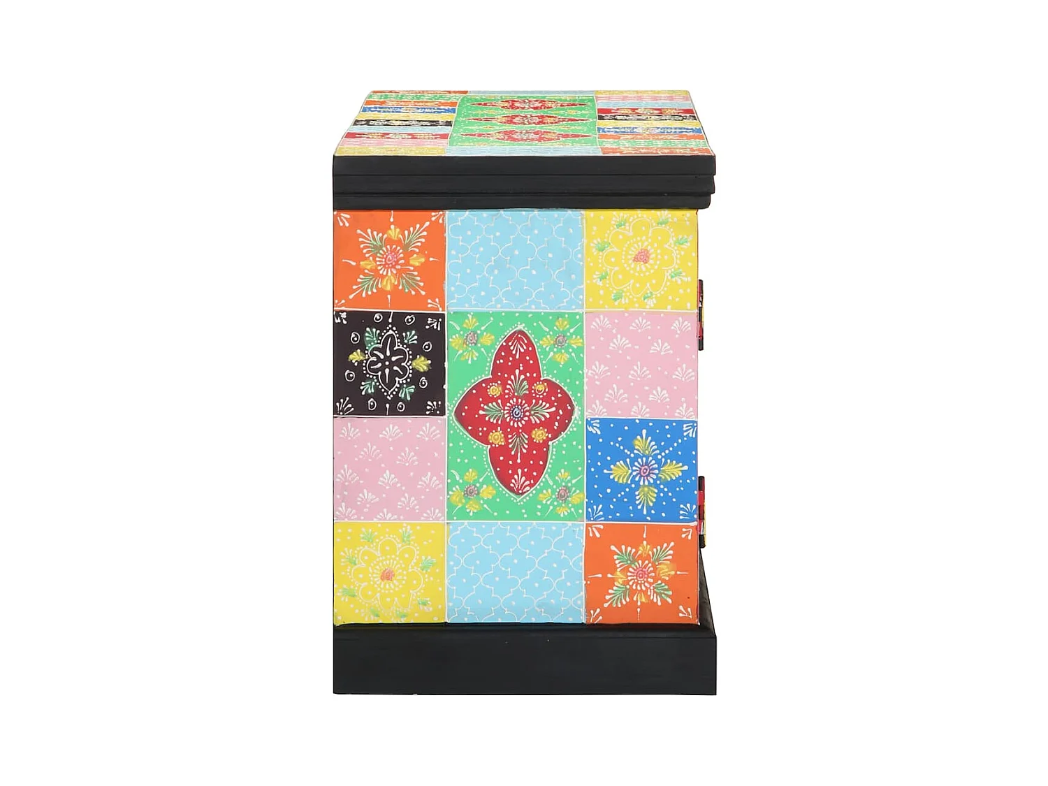 Meuble TV Multicolore 100 x 35 x 50 cm Bois de manguier massif