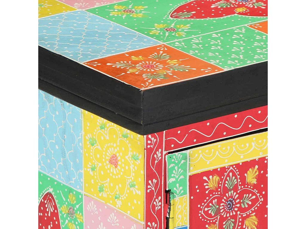 Meuble TV Multicolore 100 x 35 x 50 cm Bois de manguier massif