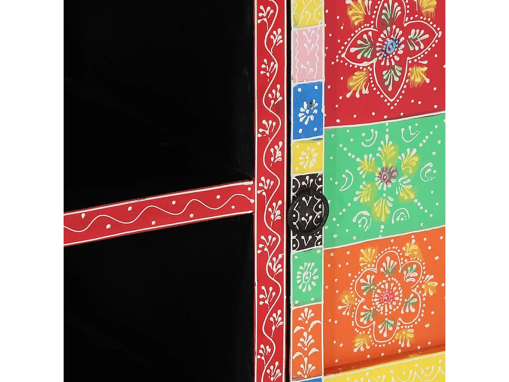 Meuble TV Multicolore 100 x 35 x 50 cm Bois de manguier massif