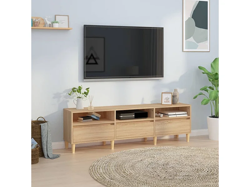 Sonoma eiken tv-kast 150x30x44,5 cm bewerkt hout