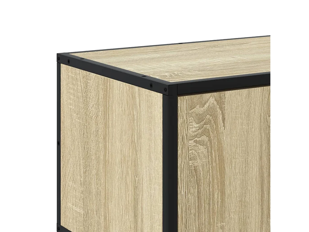 Meuble TV chêne sonoma 210x35x41 cm bois d'ingénierie