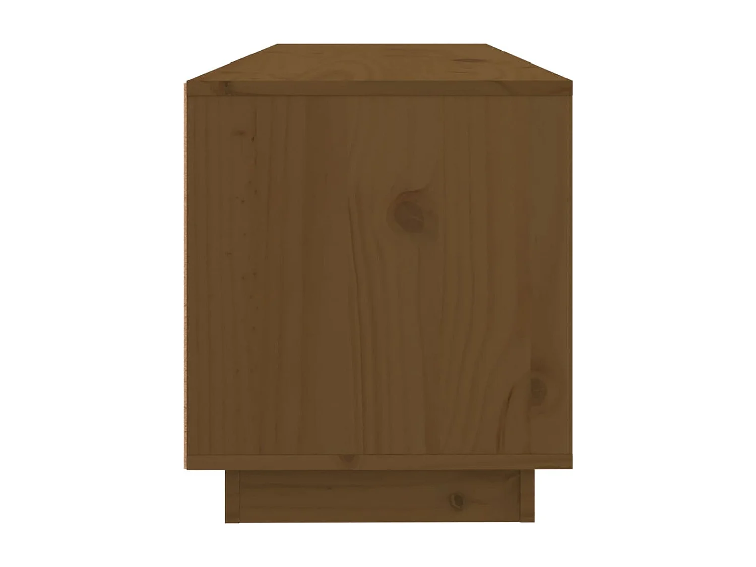 Mobile TV color miele 100x34x40 cm in legno massello di pino