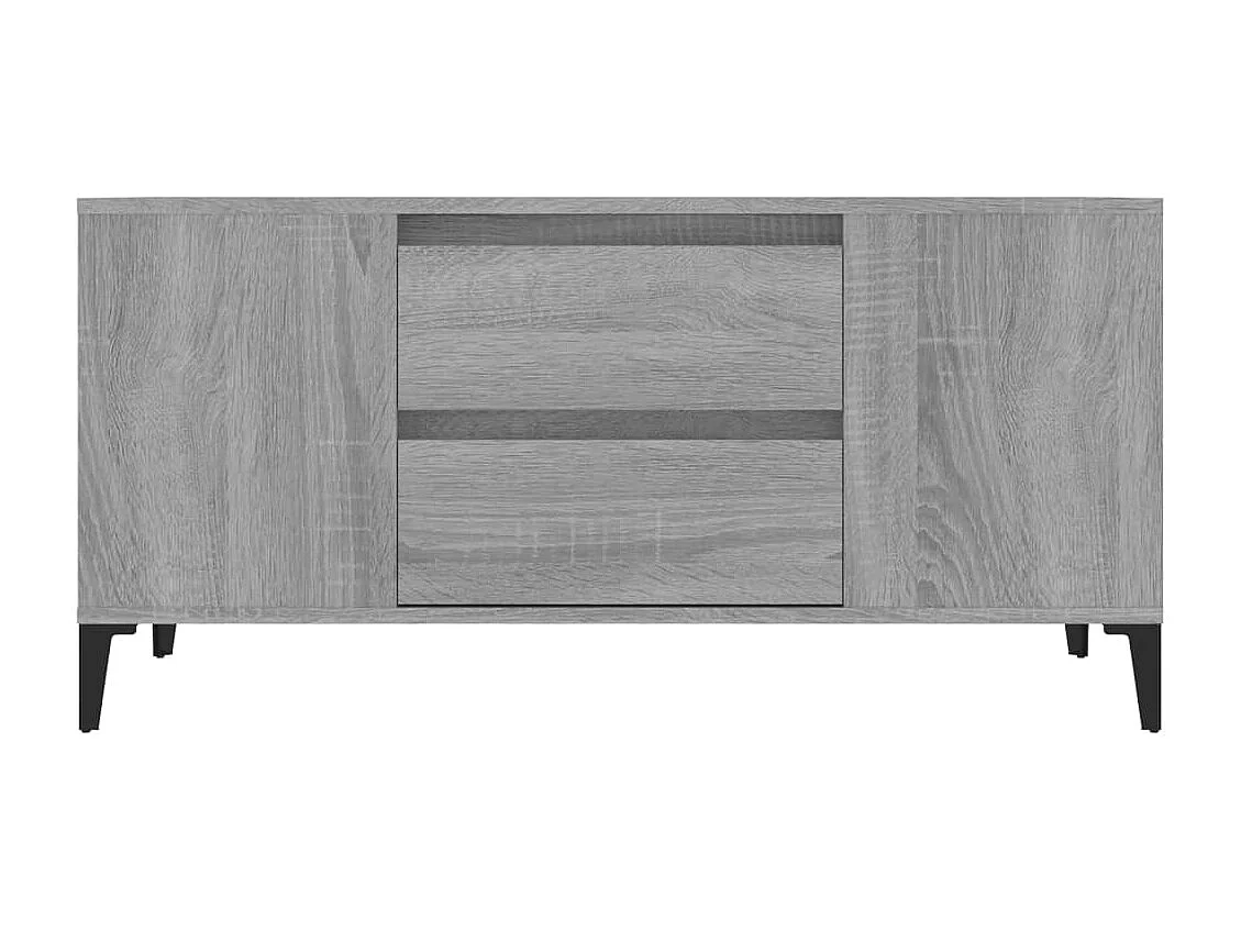 Sonoma TV-Schrank grau 102x44,5x50 cm Holzwerkstoff