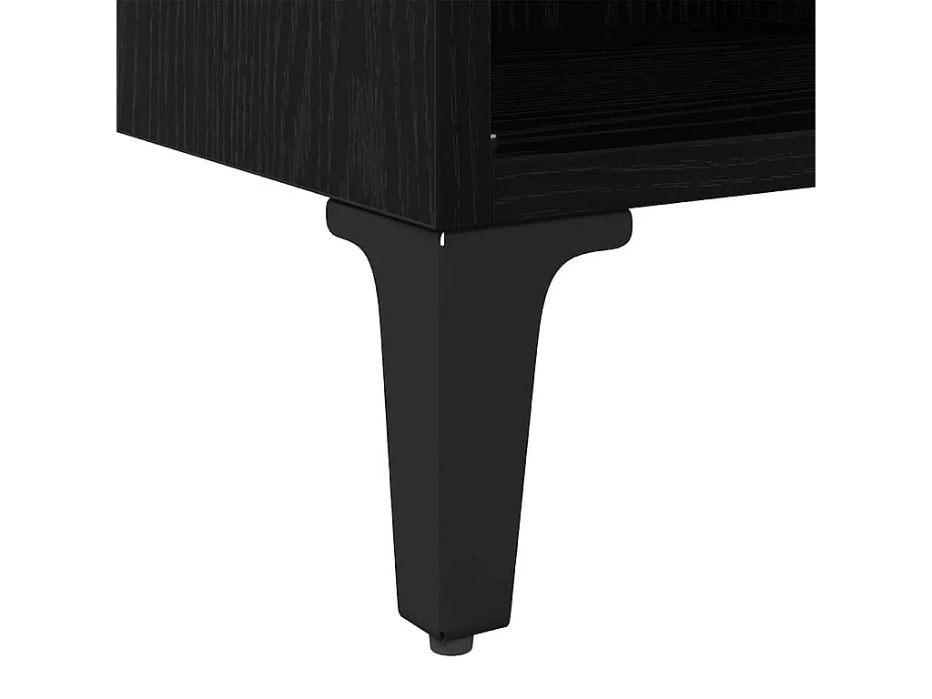 Meuble TV Noir 69.5 x 30 x 50 cm Bois d'ingénierie