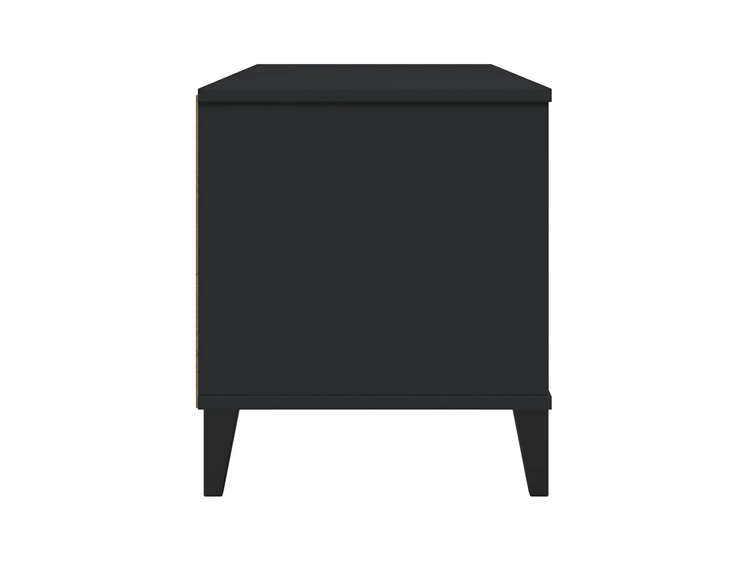 Meuble TV VIKEN noir bois d'ingénierie