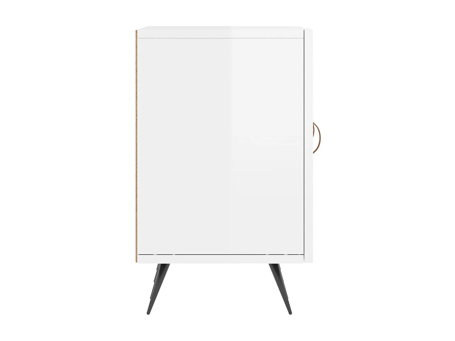 Mobile porta TV bianco lucido 150x30x50 cm in legno ingegnerizzato