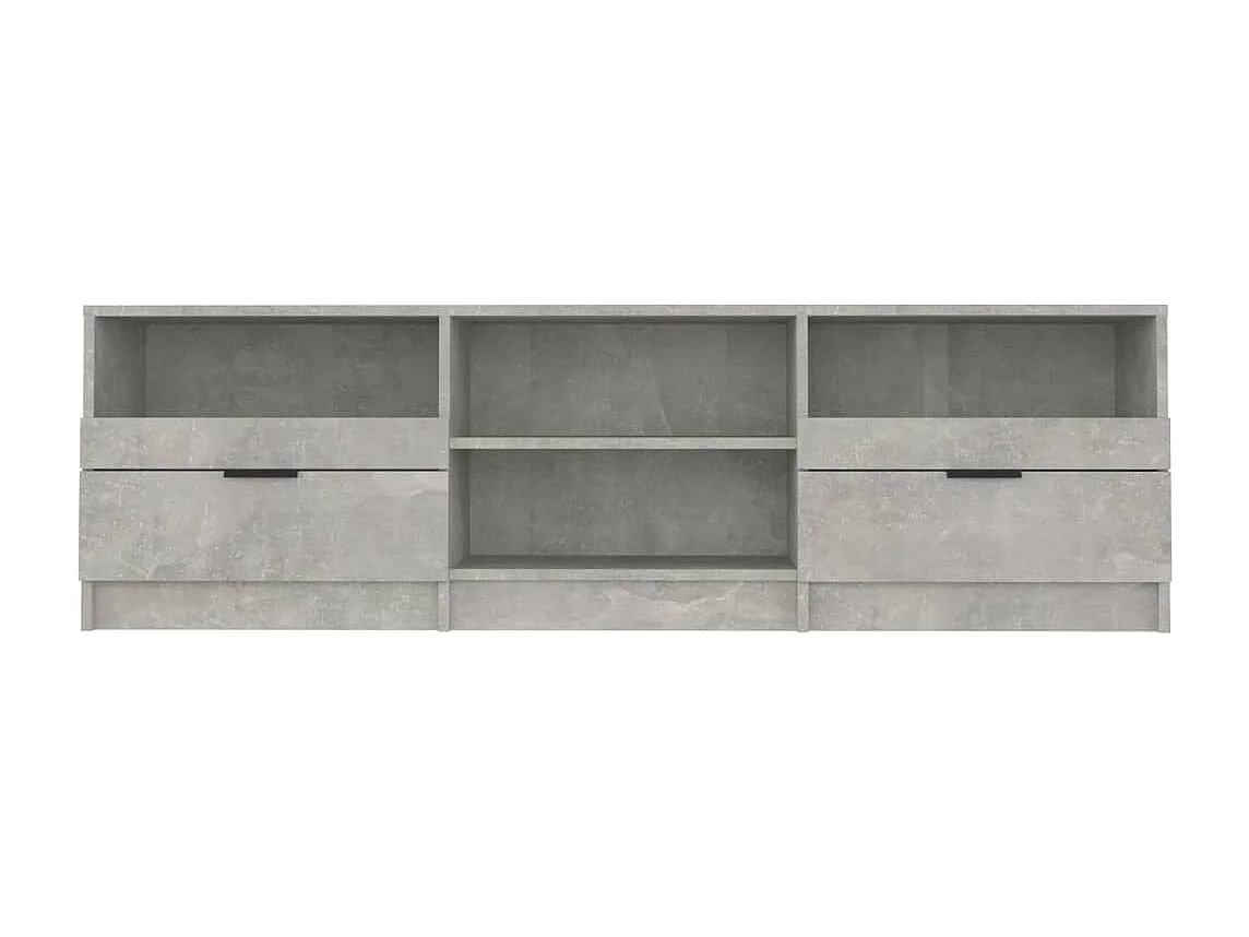 Mueble de TV de madera de ingeniería gris hormigón 150x33,5x45 cm